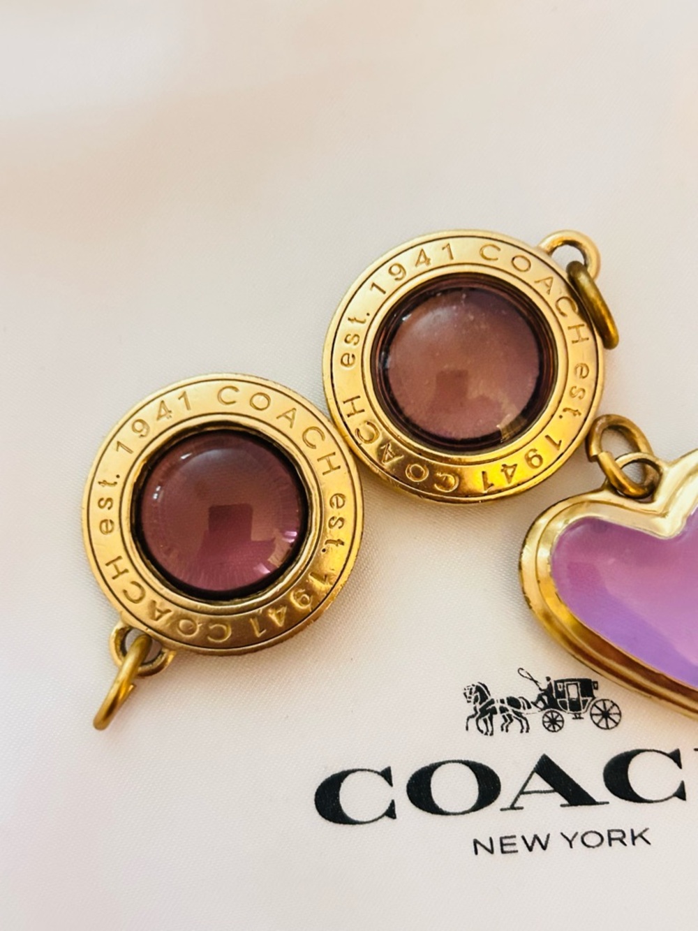 Coach Y2K 1941 Charms/ bracelet/ Necklace/ Keychain/ Bag Charm - Picture 11 of 15